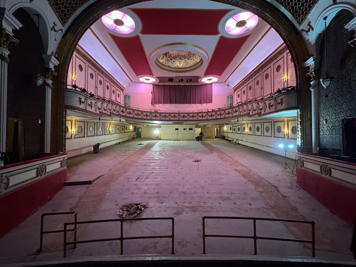 View from Stage During Renovation